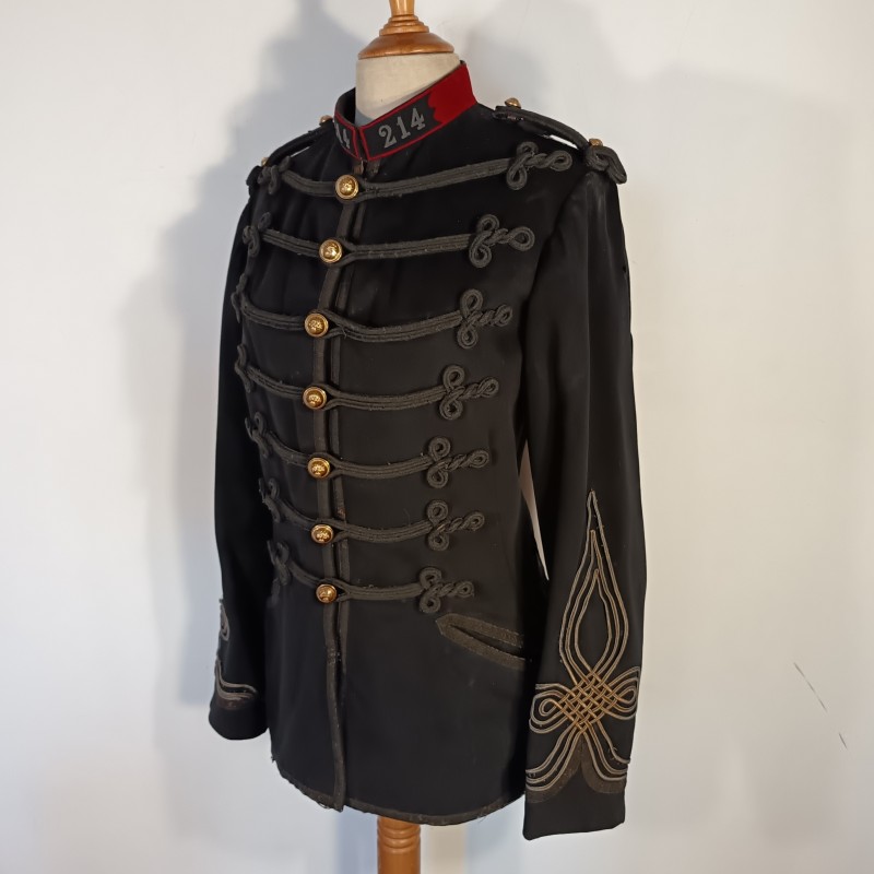 VESTE DOLMAN D'UNIFORME D'UN CAPITAINE DU 214 ème REGIMENT D'INFANTERIE 1914